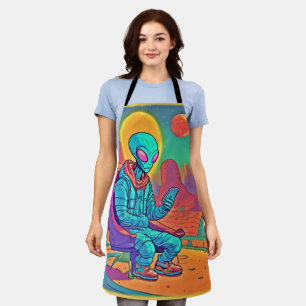 Alien Coolness Unleashed Apron
