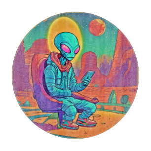 Alien Coolness Unleashed Cutting Board