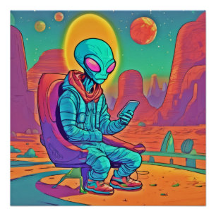 Alien Coolness Unleashed Poster