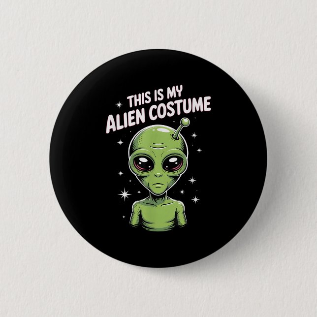 Alien Costume  6 Cm Round Badge (Front)