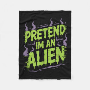 Alien Costume  Fleece Blanket