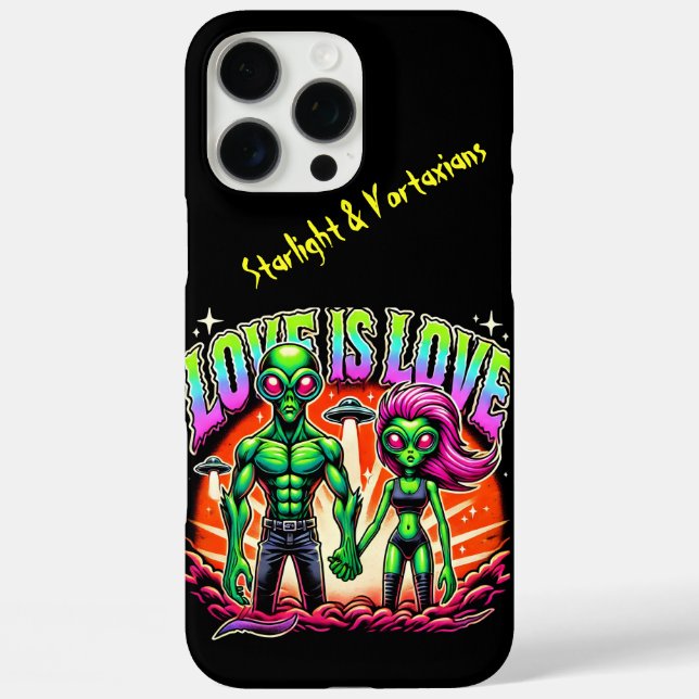 Alien Couple in Cosmic Love Case-Mate iPhone Case (Back)
