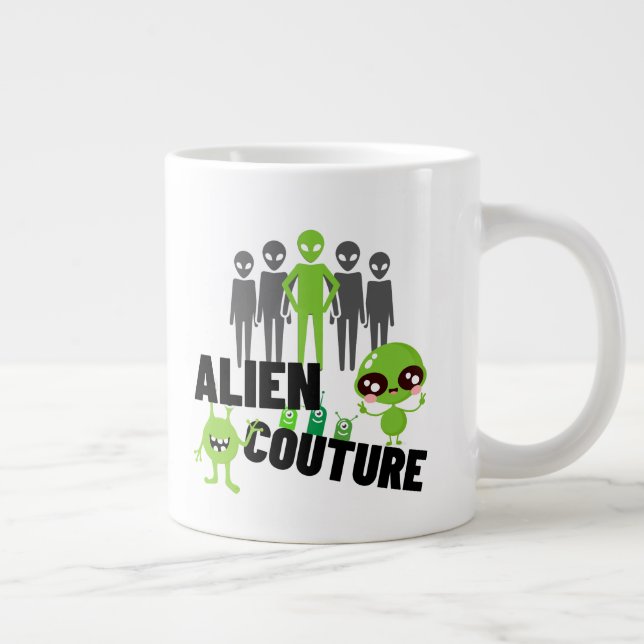 Alien couture.w large coffee mug (Right)
