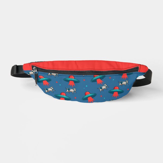 Alien Cow Abduction Fanny Pack (Front)