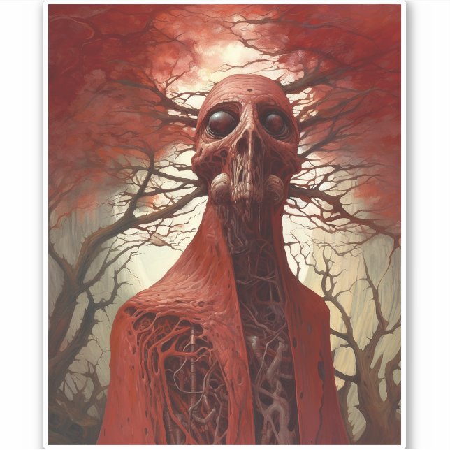 Alien Creature Sci-fi Horror Art (Front)