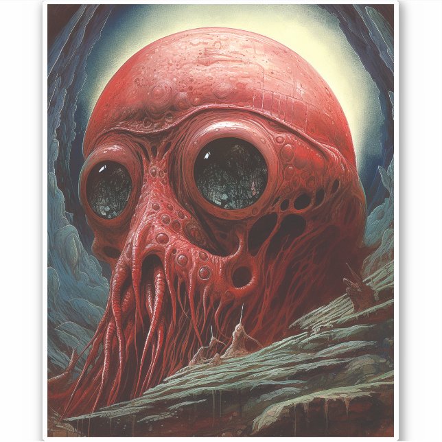 Alien Creature Sci-fi Horror Art (Front)