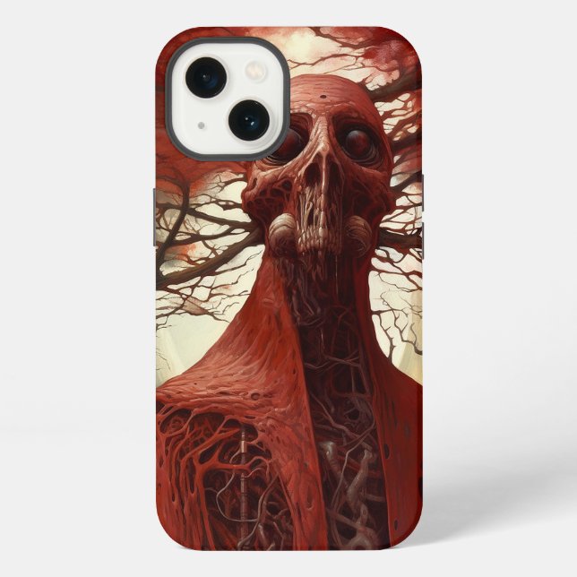 Alien Creature Sci-fi Horror Art iPhone Case (Back)