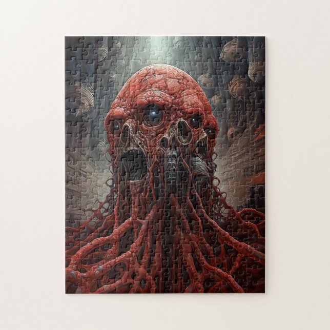 Alien Creature Sci-fi Horror Art Jigsaw Puzzle (Vertical)