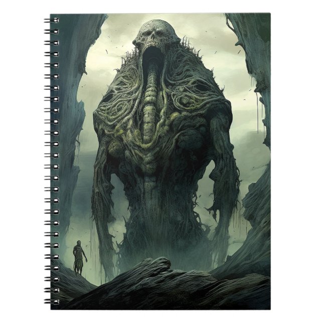 Alien Creature Sci-fi Horror Art Notebook (Front)