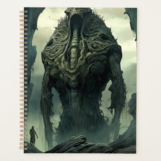Alien Creature Sci-fi Horror Art Planner (Front)