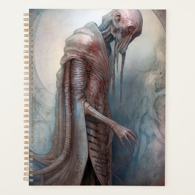 Alien Creature Science Fiction Planner (Front)