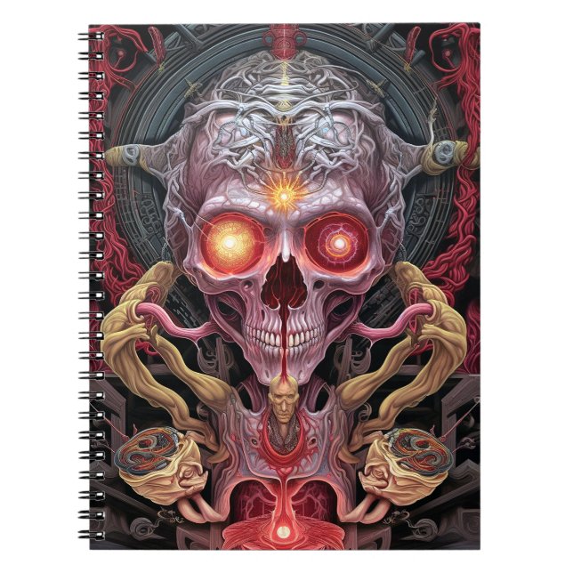 Alien Creature Surreal Horror Art Notebook (Front)