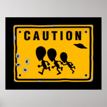 Alien Crossing Sign