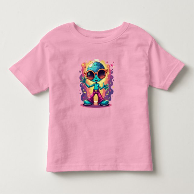 "Alien Dance Party Baby T-Shirt" Toddler T-Shirt (Front)