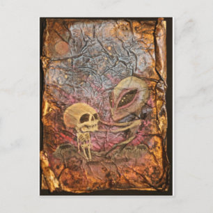 Alien Danse Macabre Postcard