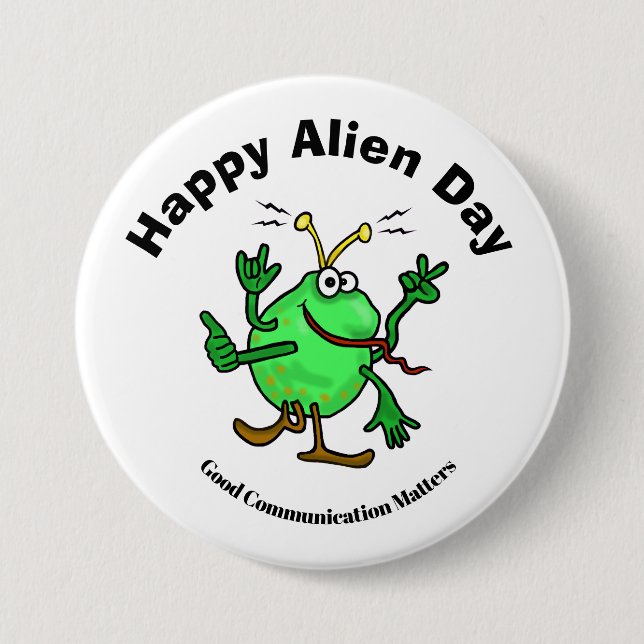 Alien Day Communication Button (Front)