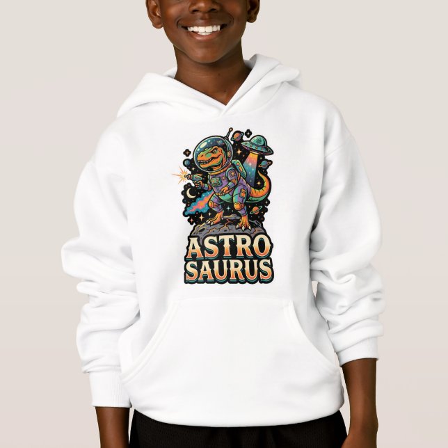 Alien Dinosaur Astro Saurus: Retro Astronaut Space (Front)