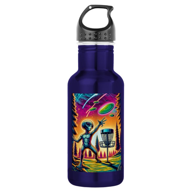 Alien Disc Golf 532 Ml Water Bottle (Front)