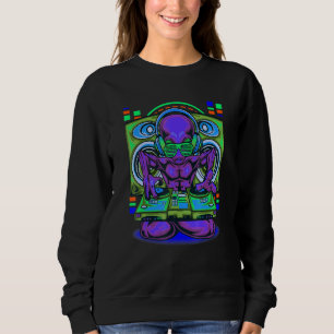 Alien Dj Inspired Alien Turntables Related Ufo Hou Sweatshirt