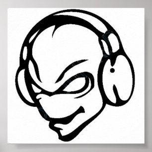 alien dj poster