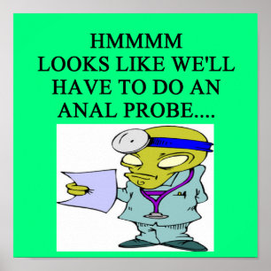 alien doctor joke poster