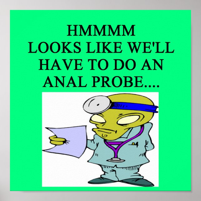 alien doctor joke poster (Front)