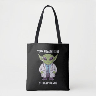 Alien Doctor Tote Bag