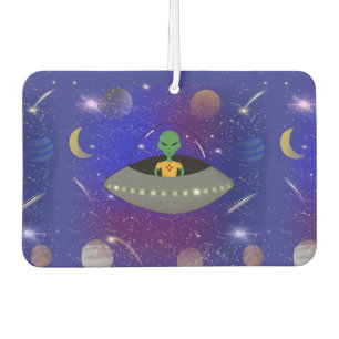 Alien Driving Spaceship New Mexico T-Shirt Car Air Freshener