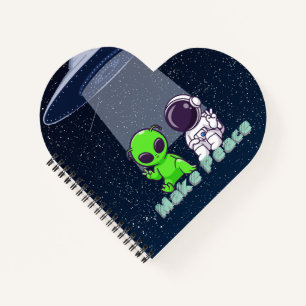 Alien & Earthling Peace on a mini notebooks