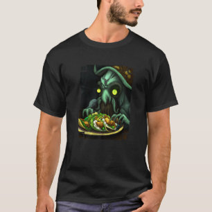 Alien Eating Tacos Extraterrestrial Taco T-Shirt