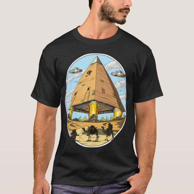Alien Egyptian Pyramids T-Shirt (Front)
