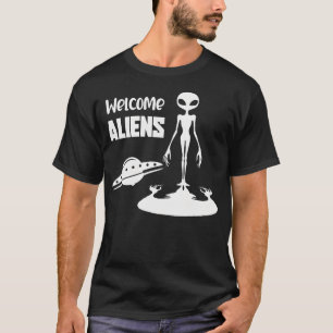 Alien Emerging From Shadow Sci Fi T-Shirt