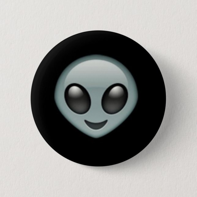 Alien Emoji Button (Front)