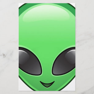 alien emoji stationery