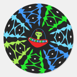 aLiEn encounter! Classic Round Sticker
