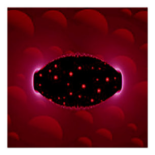 Alien Energy Source With Background Spheres Poster