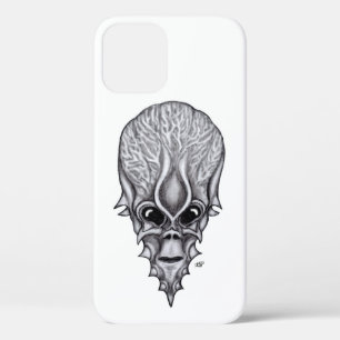 Alien Face , African Skull Facial Reconstruction iPhone 12 Case