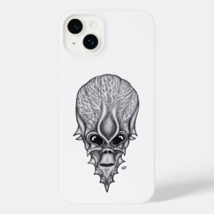 Alien Face , African Skull Facial Reconstruction iPhone 14 Plus Case