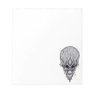 Alien Face , African Skull Facial Reconstruction Notepad