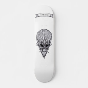 Alien Face , African Skull Facial Reconstruction Skateboard