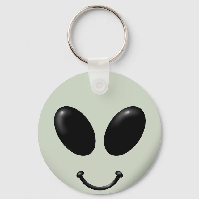 Alien Face Key Ring (Front)