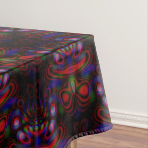 alien face pattern  tablecloth