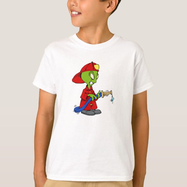 Alien Fire Fighter T-Shirt (Front)