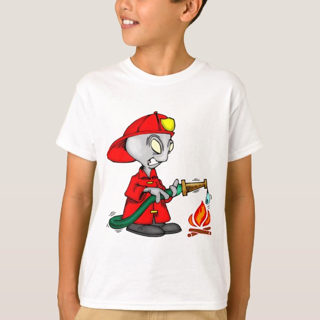 Alien Firefighter T-Shirt (Front)