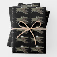 Alien fish hand drawn illustration pattern