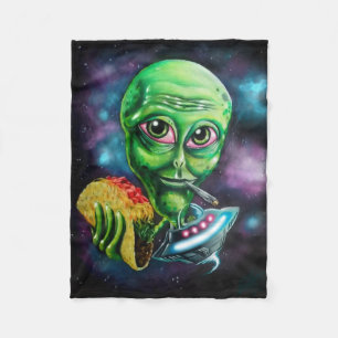 Alien Fleece Blanket
