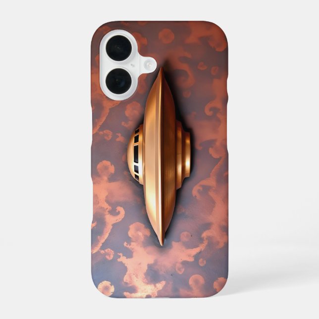 ALIEN FLYING SAUCER iPhone 16 CASE (Back)