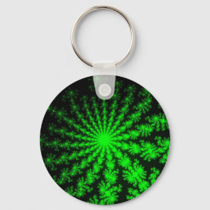 Alien Fractal Burst Key Ring
