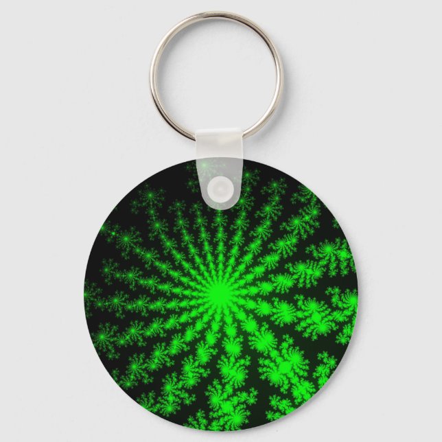 Alien Fractal Burst Key Ring (Front)