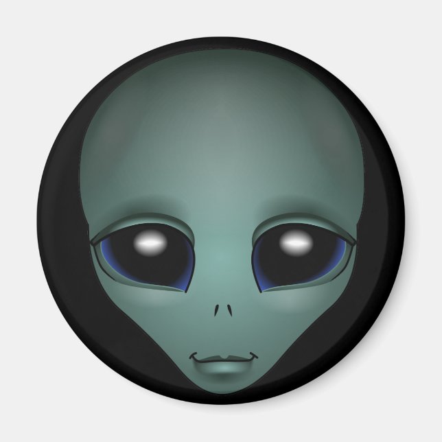 Alien Fridge Magnet Extraterrestrial Gifts & Decor (Front)